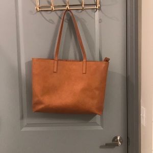 Brown J. Crew Tote Bag